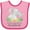 Pink and Fuchsia, variant on Inktastic I'll Never Forget That My Tia Loves Me Cute Elephants Boys or Girls Baby Bib