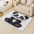 thumbnail image 1 of Panda Cartoon Area Rugs, Cute Aniaml Panda Rugs 4x6 Living Room, Carpet Soft Non Slip Washable, Kawaii Animal Carpets for Bedroom, with Non Slip Backing Washable Fluffy Super Soft Indoor Rugs 17&-106, 1 of 7