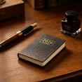 thumbnail image 6 of 2026 A7 Planner Mini Pocket Notebook, Daily Agenda with Laser Glitter Cover English Schedule Organizer, Starlight Leather Journal for School and Office Use, 6 of 7