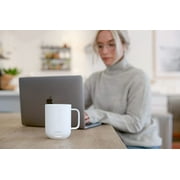 Ember Temperature Control Smart Mug 2, 10 oz, White, Up To 1.5-hr Battery Life - App Controlled Heated Coffee/Tea Mug - Improved Design