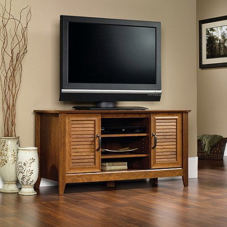 Sauder Select Panel TV Stand for TVs up to 47&quot;, Milled Cherry Finish