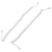 2 Pcs Telephone Cord Landline Spring Spiral Accessories for Wires Phones Cable Accessory Cords