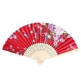thumbnail image 1 of Festival de carnaval MANUE MANO VENTILADOR MANO PLATABLE PLATACIÓN Impresión de la impresión Kung FU Ventilador de bambú de bambú de bambú regalo Danza de la boda, 1 of 7