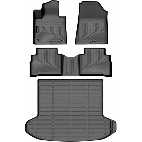 Auxko All Weather Floor Mats Cargo Liner Fit for Kia Sportage Gasoline 2023 2024 2025 TPE Rubber Liners Accessories All Season Odorless Anti-Slip Floor Mats Cargo Liner