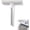 White, variant on 2-in-1 Window Squeegee Silicone Sponge Gap Brush Handheld for Window Glass Car WindshieldWhite