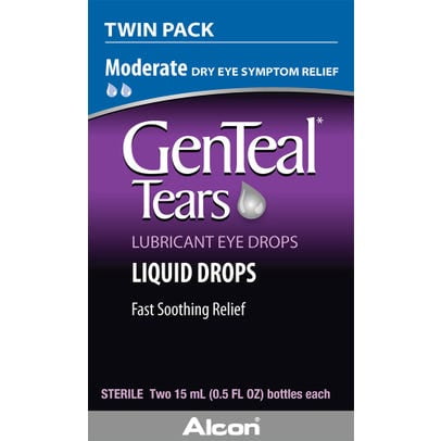 Genteal Tears Moderate Eye Drops,2x 0.5 fl oz