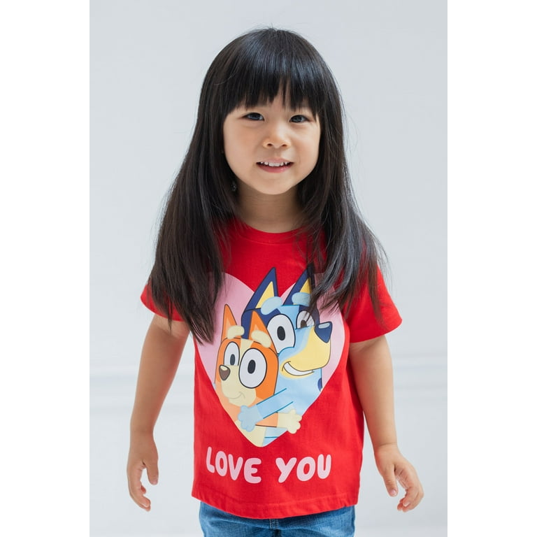 Bluey Bingo Little Boys 3 Pack T-Shirts Toddler to Big Kid