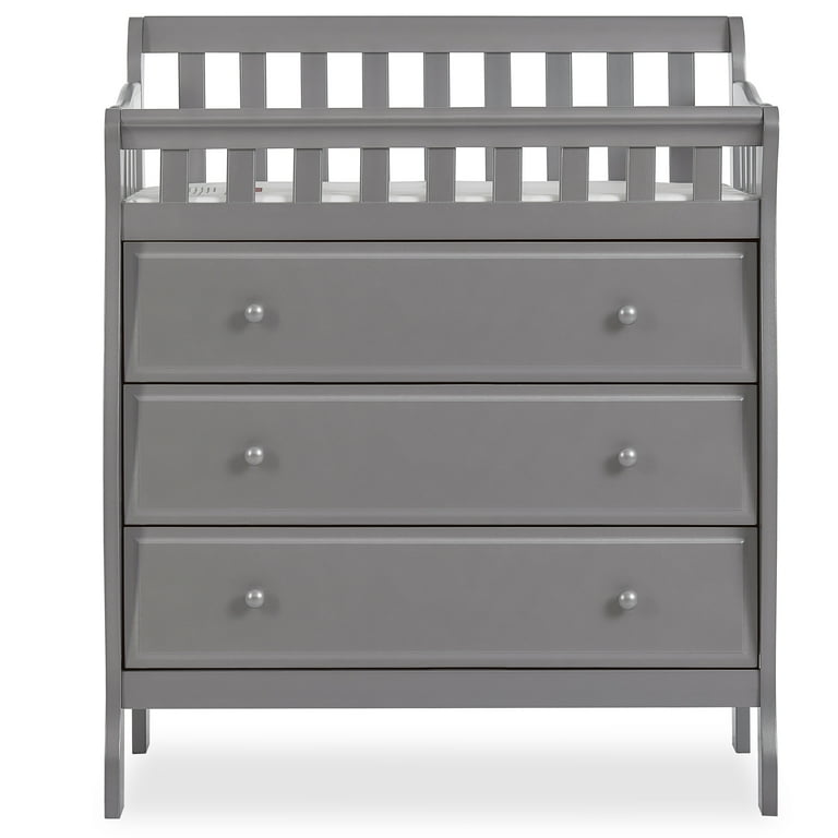 Dream on Me Marcus Changing Table and Dresser Storm Gray