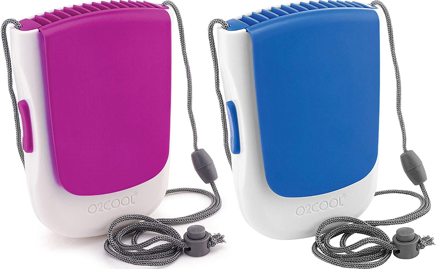 O2COOL Deluxe Battery Powered Necklace Fan , HandsFree Personal