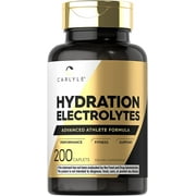 Hydration Electrolytes | 200 Caplets | Advanced Athlete Formula | Vegetarian | by Carlyle