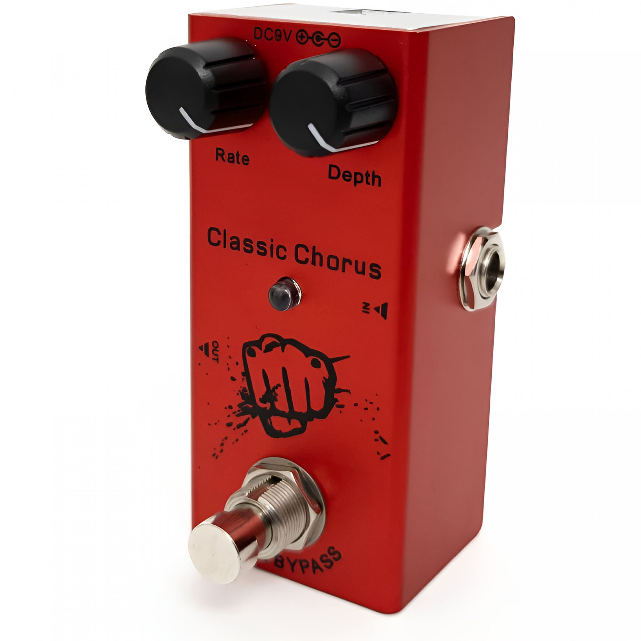 CCOCC Metal Distortion Pedal Overdrive & Reverb Effects Processor Choir Sound Enhancer for Guitar 9.1X4X3.2Cm Compact Size Includes Power Cord Ideal for Metal & Hard Performances