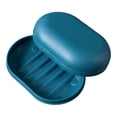 thumbnail image 3 of Rongfmy Holder, Portable Soap Holder, Lockable Soap Dish Storage, Travel Soap Container, Dark Blue, 3 of 9