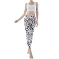 thumbnail image 6 of TWZH Women Daisy Print Quick-Dry High Waist Stretchy Butt Lifting Yoga Legging, 6 of 7