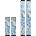 thumbnail image 1 of Hinthetall Blue Marble Covers for Refrigerator Microwave Handles, Set of 4, Washable, Keep Your Kitchen Appliances Clean, Anti-Skid, Refrigerator Handle Covers, 1 of 7