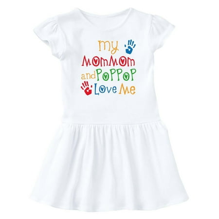 

Inktastic MomMom and PopPop Love Me Gift Baby Girl Dress