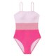thumbnail image 1 of Odeerbi 8-12 Años Traje de Baño de Una Pieza Para Niñas Verano Playa Color Block Traje de Baño Hawaiano de Tirantes Ajustables, 1 of 7