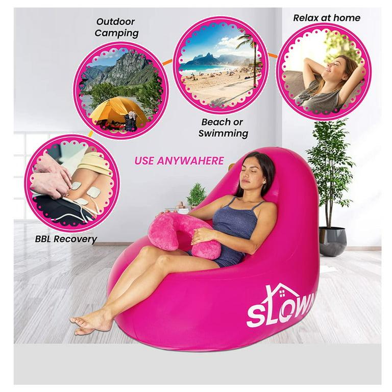 Miicasa Inflatable BBL Chair with Pump,Air Brazilian Butt Lift  Recovery Lounge Chair with Stool Ottoman, Multifunction Postoperative  Recovery Air Lazy Sofa for Indoor&Outdoor : Health & Household