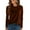 30#Brown, variant on Velvet Tops for Women Crewneck Long Sleeve Velour Shirt Ladies Dressy Casual Blouses Fall Fashion Purple M
