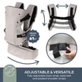 thumbnail image 4 of Dreambaby Journey Adjustable 3-in-1 Baby Carrier for Newborn to Toddler up to 15kg - Comfortable, Versatile & Ergonomic for Mum or Dad, 4 of 7
