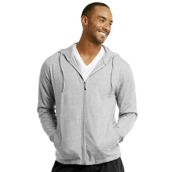 ET TU Hoodie Jacket - Men's Cotton Lightweight Zip Up Hoodie Jacket 2XL, Heather Gray