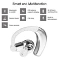 thumbnail image 5 of Bluetooth Headset, In-ear for Workout Gym,Wireless Car Headset Headphone Earbud Stereo Sound Quality Music Handsfree Noise Cancelling Earpiece Earhook For Sport Running Business Driving Silver, 5 of 6