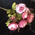 thumbnail image 4 of Advancent Ramo de peonía, decoración de boda, salas de estar, oficina, área de espera, calcomanía, ramos artificiales, artesanía, flores Type5 NO5, 4 of 6