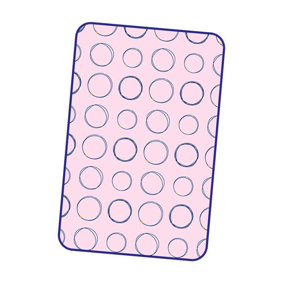 Tabla de planchar antivaho plegable, almohadilla de planchado, almohadilla de vapor para ropa para viajar Círculo rojo L