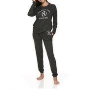 U.S. Polo Assn. Women's & Women's Plus 2pc Long Sleeve and Pant Lounge Pajama Sleep Set