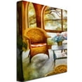 thumbnail image 3 of Michelle Calkins 'Wicker Chair and Cyclmen' Canvas Art, 3 of 4