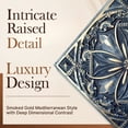 thumbnail image 4 of DCT10-Milan 2 ft. x 2 ft. PVC Glue-up or Lay-in Ceiling Tile in Smoked Gold (100 Sq.ft / Pack) - 25 Pieces, 4 of 29