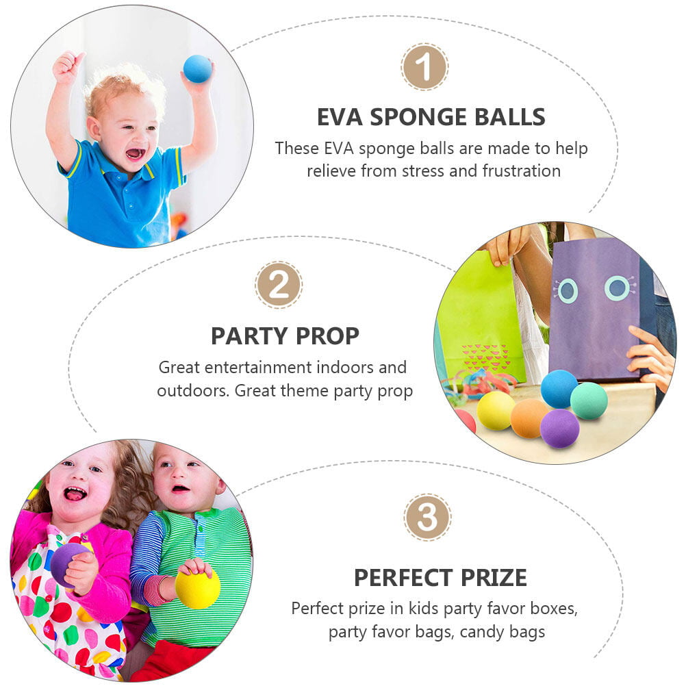 Kindergarten Baby Kids Toy Balls Fruit Face Sponge Foam Ball Anti