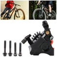 thumbnail image 3 of Hydraulic Disc Brake Calipers, Bicycle Front Rear Oil Disc Brake Aluminum Alloy Bothway Piston with Screw for Road Bicycle Front Disc Brake 140MM,Rear Disc Brake 140MM,Front Disc, 3 of 7