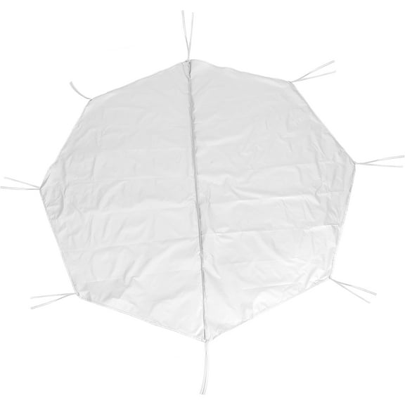 PENIKOKO Outdoor Dog Playpen Cover Grey Oxford Cloth Pet Cage Protector for Sunshade and Safety 68.5x66.9 Inches