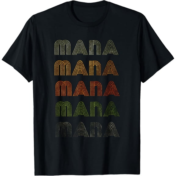 Love Heart Mana Tee Grunge/Vintage Style Black Mana T-Shirt