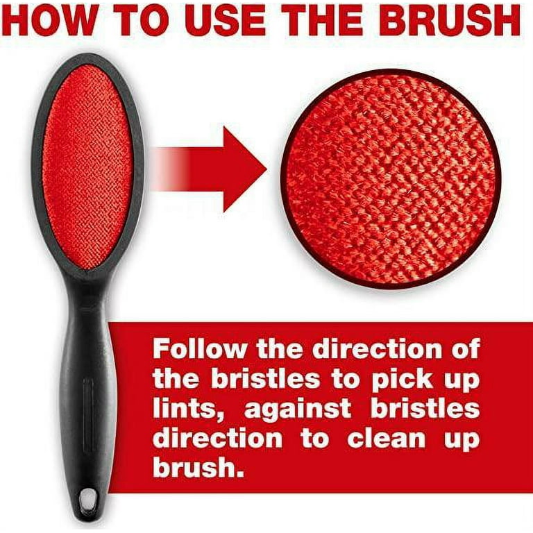 Portable Reusable Double Sided Magic Velvet Lint Remover Brush