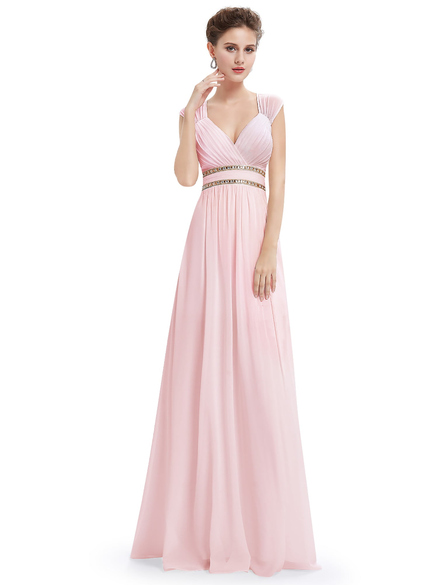 Ever pretty Chiffon Long prom dress Bridesmaid Dresses  Gown Evening Party UK 