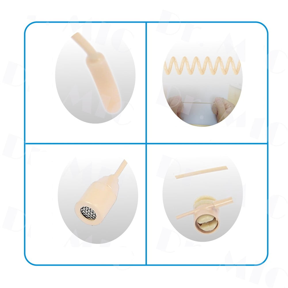 Gerich Omnidirectional XLR 4-PIN Headworn Headset Microphone for For for Shure Wireless System High Quality Material