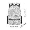 thumbnail image 3 of Backpack For School DIY Blank Colorable Sports Backpack Spacious Zipper Compartment Lightweight Gym Travel Student Tote Bag, 3 of 5