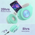 thumbnail image 5 of Bluetooth Kids Headphones with Microphone,Children's Wireless Headsets with 12H Playtime 85dB Volume Limited Hearing Protection,Stereo Over-Ear Headphones for Boys and Girls, 5 of 7