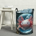 thumbnail image 6 of Gaeub Bubbles Axolotl Fantasy Dirty Clothes Storage Basket, Toy Storage Bin for Storing Clothing, Diapers, Toys-Medium, 6 of 6