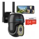 thumbnail image 1 of Camara De Seguridad Vigilancia Vista 360° Exterior y interior Seguimiento Automático Detección Humana Audio Bidireccional Tarjeta de memoria SD 64 GB incluida Halimomo Color Negro, 1 of 8