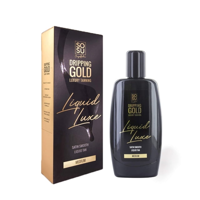 SoSu By SJ Dripping Gold Bronceador de lujo medio líquido Bronceado de lujo