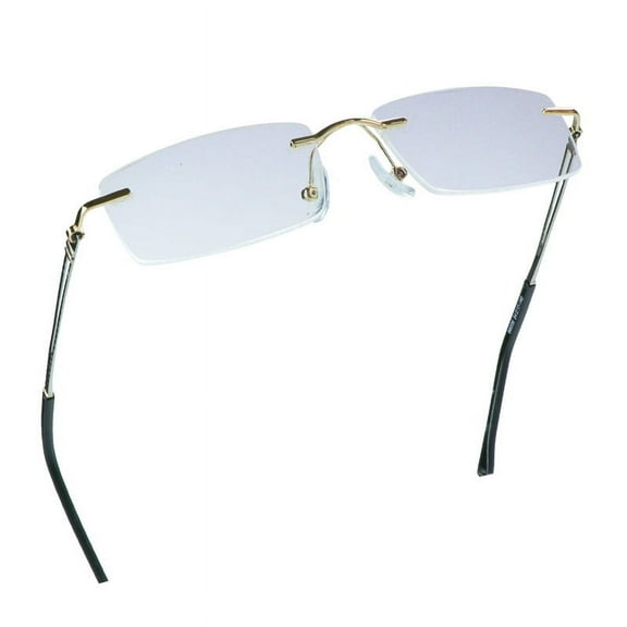 LifeArt Blue Light Blocking Glasses, Computer Reading Glasses, Anti Blue Rays, Reduce Eyestrain, Stylish for Men and Women(Gold, 3.50 Magnification)