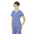 thumbnail image 5 of healing hands Scrubs top for Women 3 Pocket Zipper Y-Neck Women's Scrub Top Light Breathable Stretch Fabric 2254 Sonia HH360 Ceil 3XL, 5 of 6