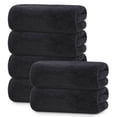 thumbnail image 1 of Juego de Toallas 6PCS Toalla de Mano Microfibra Suave Cómodo y Absorbente para Decoracion Toallas para Baño,Deportes,SPA,Cara(Negro), 1 of 7