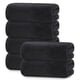 thumbnail image 1 of Juego de Toallas 6PCS Toalla de Mano Microfibra Suave Cómodo y Absorbente para Decoracion Toallas para Baño,Deportes,SPA,Cara(Negro), 1 of 7