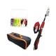 thumbnail image 4 of Kit de inicio de caña de pescar para niños con bolsa de transporte compacta y cañas de pescar con comedero Rojo, 4 of 9