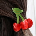 thumbnail image 5 of Styling Tool Personality Hair Accessories Non-slip Watermelon Grape Fruit Series Gripper Hair Claw Grab Clamps Shark Hair Clips Strawberry Hair Clip 2, 5 of 8