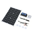 thumbnail image 2 of 50W DC 5V/18V Dual Output Solar Panel with 2 USB Ports & Car Charge IP65 Water Resistance 12V/24V Solar Charge Controller PWM Intelligent Regulator, 2 of 8