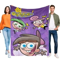 The Fairly Oddparents-themed Pals Plush Throw Blanket Gifts for Fans Girls Boys Women Present Suitable for a variety of settings 40''*60''(100*150cm)